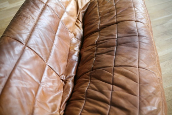 Canapé Ligne Roset, van Michel Ducaroy, model Anais, 1981 – 2 zitsbanken, Leer (photo 23 of 31)