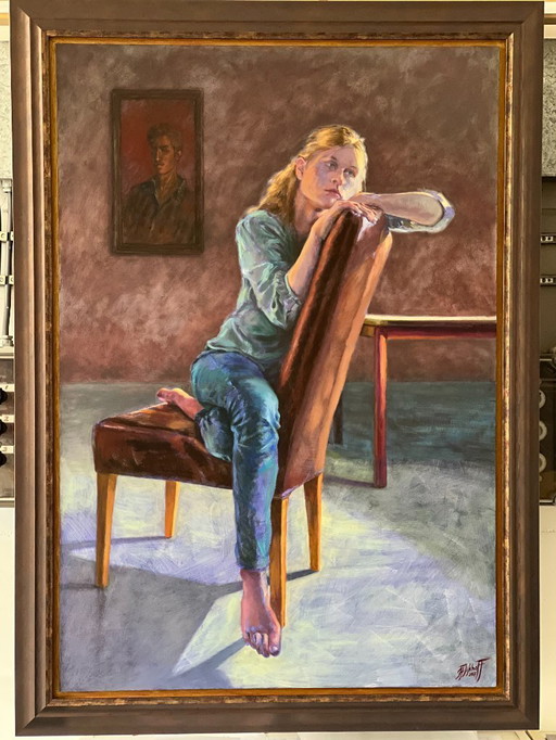 Original Oil painting on panel, beautifully framed