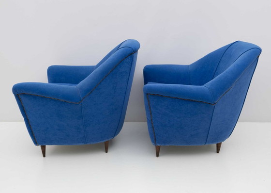 Image 1 of Paar Ico Parisi MidCentury Modern Italiaanse fauteuils voor Ariberto Colombo, jaren 50