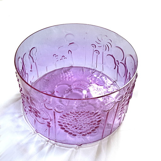 Cuenco grande de vidrio de Oiva Toikka para Iittala, años 60