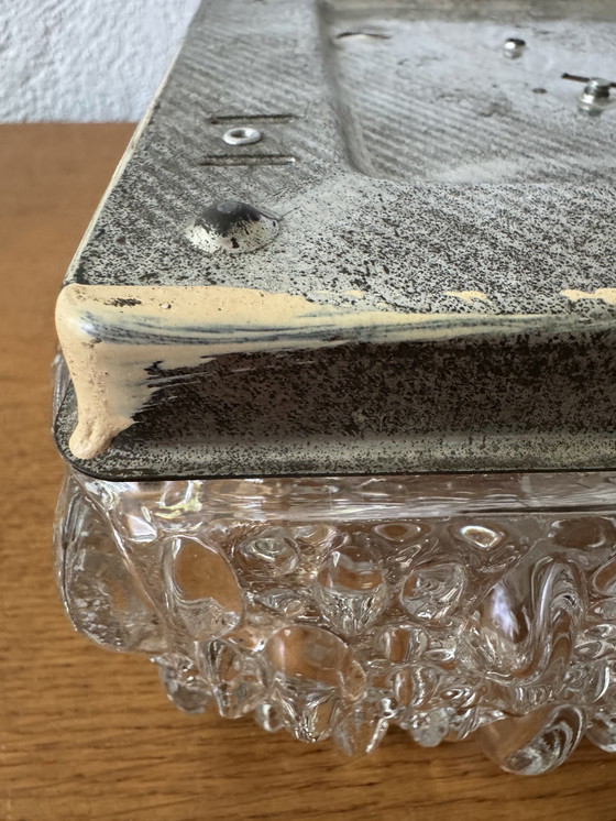 Image 1 of Deckenleuchte Pressglas Limburg, Helena Tynell 60er Jahre