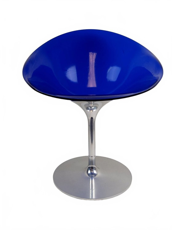 Image 1 of Juego de 2 sillas Kartell EroS Design – Philippe Starck – Azul cobalto