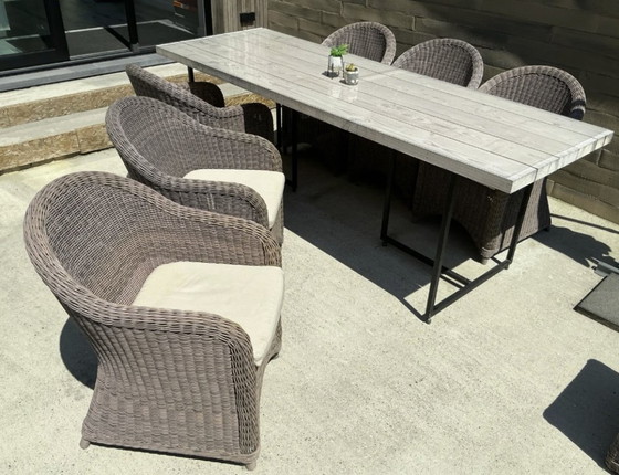 Colección completa de exterior Manutti San Diego + Mesa de comedor hecha a mano – Conjuntos de jardín, Rattan (photo 7 of 29)