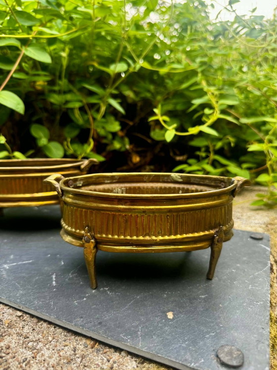 2 Macetas de latón Art Nouveau – Brass (photo 3 of 8)