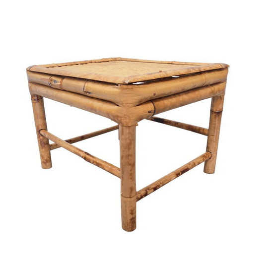 Image 1 of Vintage bamboo plant table