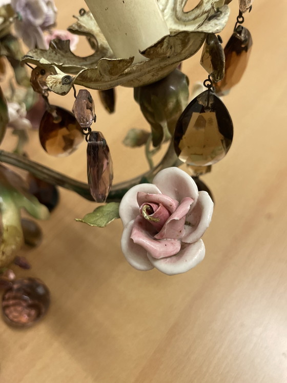 Image 1 of Lámpara de araña francesa estilo Toleware