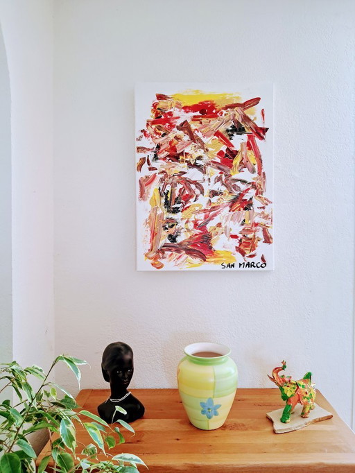 Artist painting - Enzo SAN MARCO - Artifice