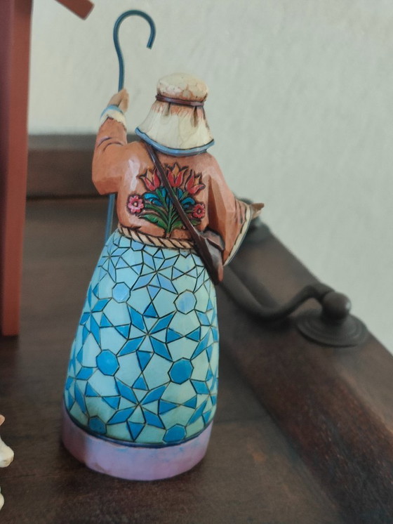 Image 1 of Weihnachtskrippe / Weihnachtsstall, handgefertigt von Jim Shore