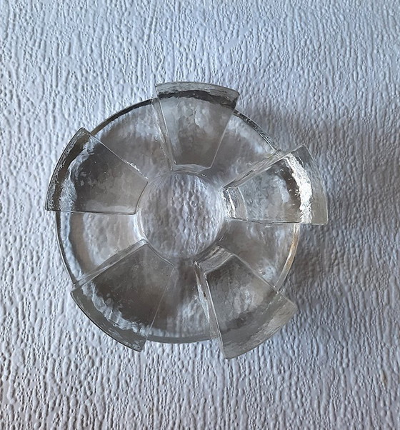 Image 1 of Vintage Georgshütte Glass Design Teapot Warmer / Rechaud / Tea Light Holder – West Germany