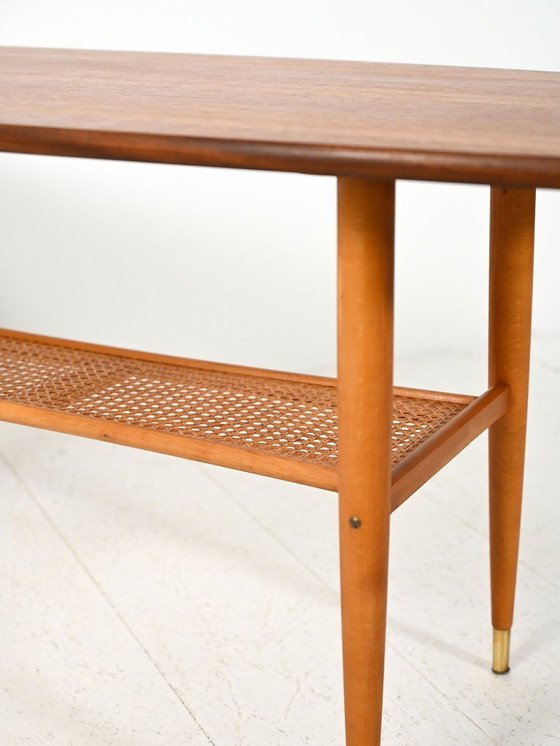 Image 1 of Coffee table in teak with boat shape