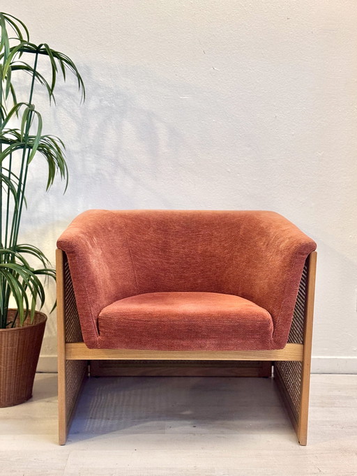 Sillón bohemio vintage de los años 70 con correas