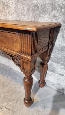 Image 1 of Vintage antieke sidetable bureau hal tafel keuken bijzettafel Frankrijk 