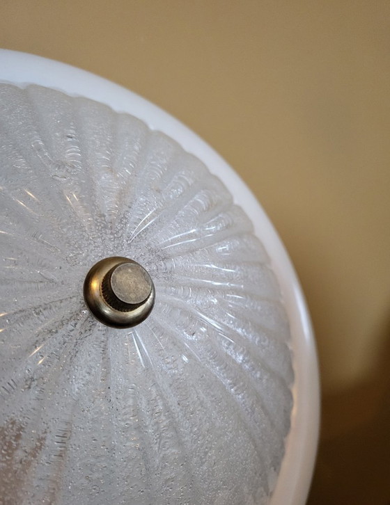 Image 1 of Lampe en verre Iceglass vintage style Hollywood, milieu du siècle