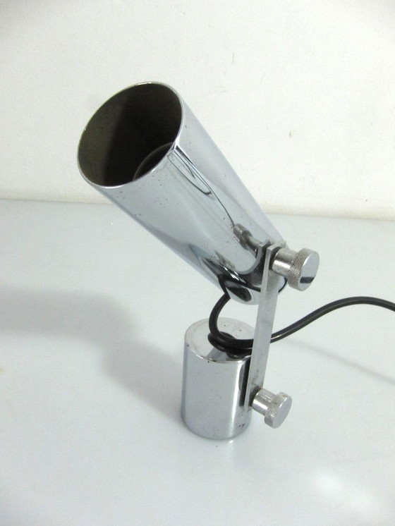 Image 1 of Lampada da tavolo vintage anni '60 in metallo e cromo