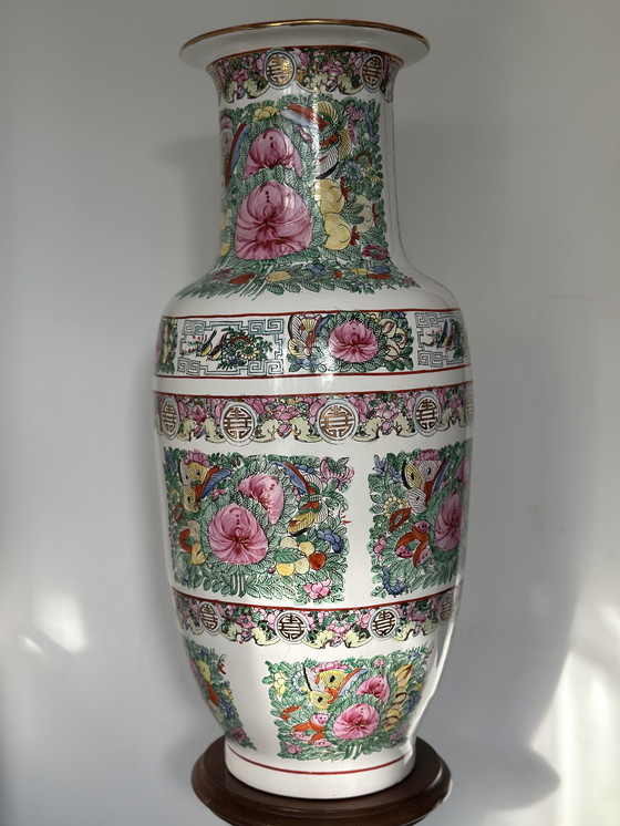 Image 1 of Grote Chinese porseleinen vloervaas