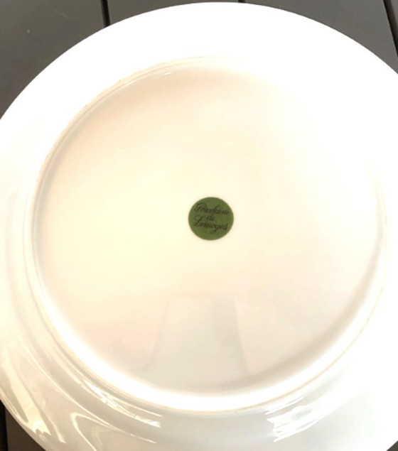 Image 1 of 6 fish plates in genuine Limoges porcelain