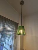 Set Van 2 Originele Gispen Ray Hanglampen – Groen – Designklassieker