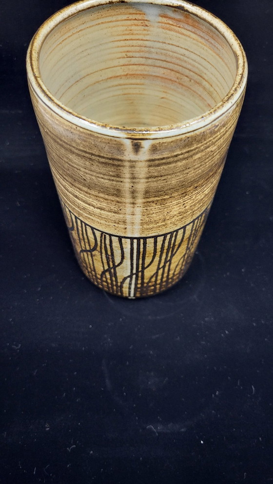 Image 1 of Dominique Pouchain vase Geometric design France Circa 1980