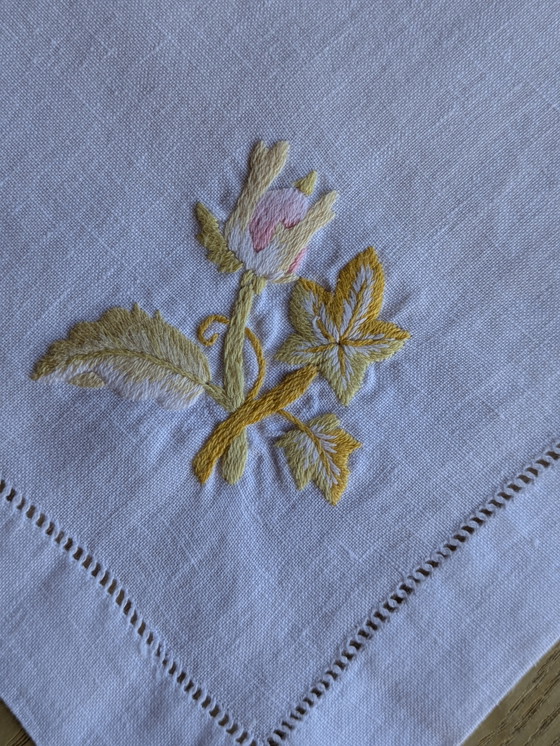 Image 1 of Servizio da tavola Valombreuse Paris Haute Couture, con motivo rosa antico e giallo