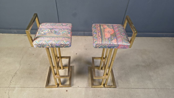 Image 1 of Belgochrom bar stools, set of 2, 1970s