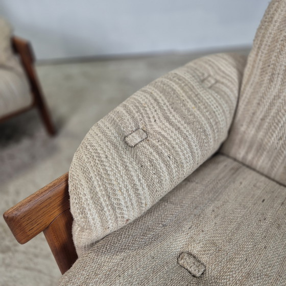 Image 1 of H.W. Klein Bramin vintage jaren 60 lounge relax stoelen teak