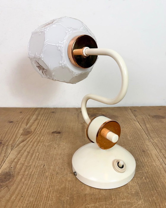 Image 1 of Vintage Wall Light with Milk Glass from Drukov, 1960s
