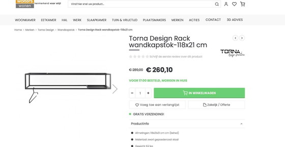 Image 1 of Perchero de pared Torna Design