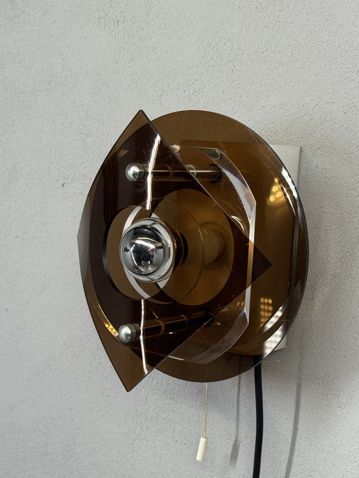 Lampada da parete Herda Space Age anni '70