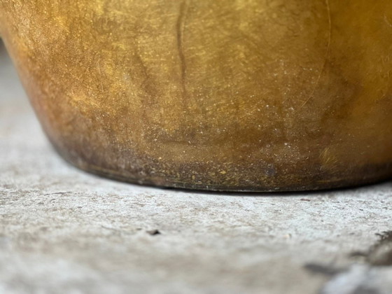 Image 1 of Set di sedie scultoree in fibra di vetro con patina dorata