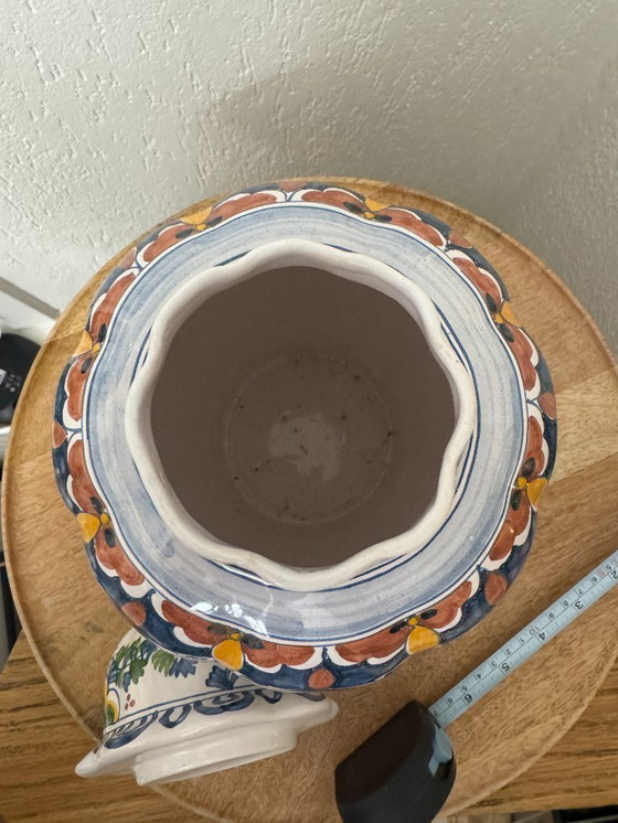 Image 1 of Royal Tichelaar Makkum lidded vase