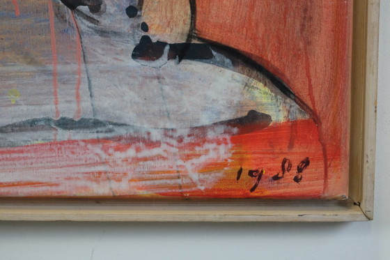 Image 1 of Piet Warffemius, acrilico su lino, 130x140 cm.