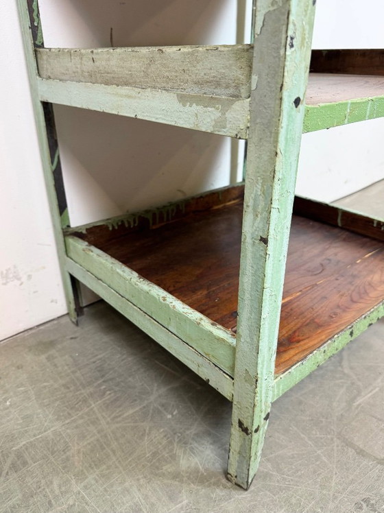 Image 1 of Scaffale industriale verde, anni '60