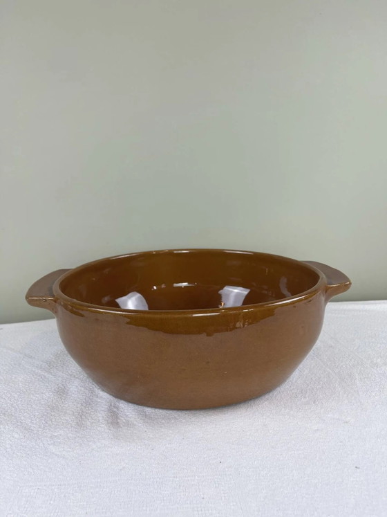 Large glazed terracotta salad bowl – Porcelain, Rustic (photo 9 of 9)