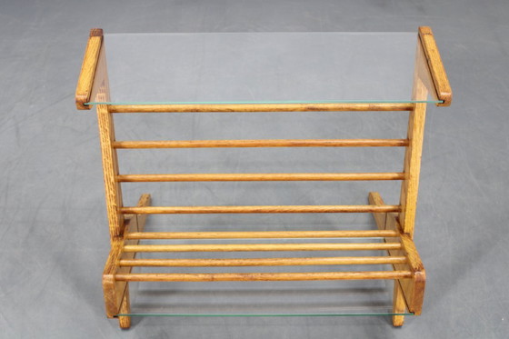 Image 1 of Scaffale / scaffale per libri in quercia del 1960 di ULUV, Cecoslovacchia