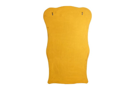 Image 1 of Pair of mirrors, Gio Ponti style. Brass frame. 1980s.