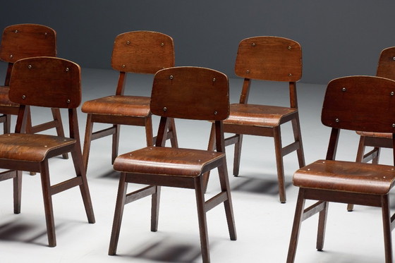 Image 1 of Zeldzame stoel "Tout Bois" Toegeschreven aan Jean Prouvé, Frankrijk, 1941