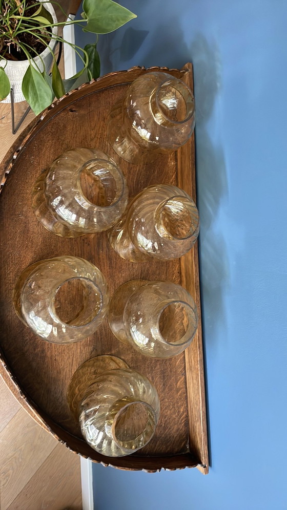 6 paralumi in vetro in stile retrò – Lampade a sospensione, Glass (photo 6 of 7)