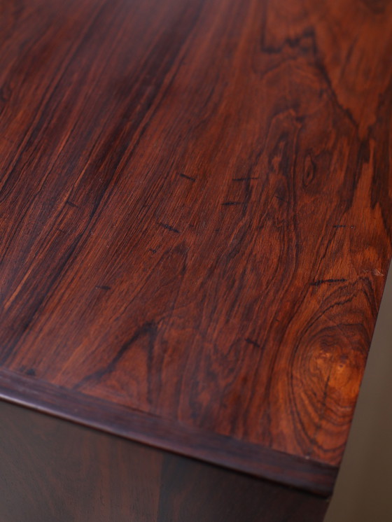 Image 1 of Buffet haut avec bar en bois de rose Buffet danois