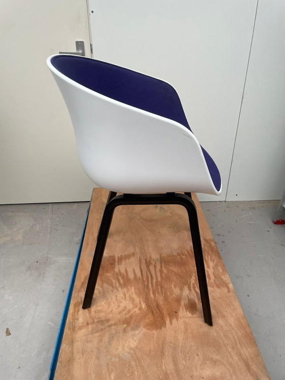 Image 1 of 5x HAY about a chair AAC22 dining chairs white - Upholstered interior purple