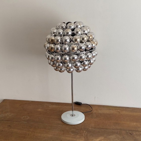 Space Age Kinetic Lamp. 1970. – Table lamps, Plastic, Metal (photo 2 of 7)
