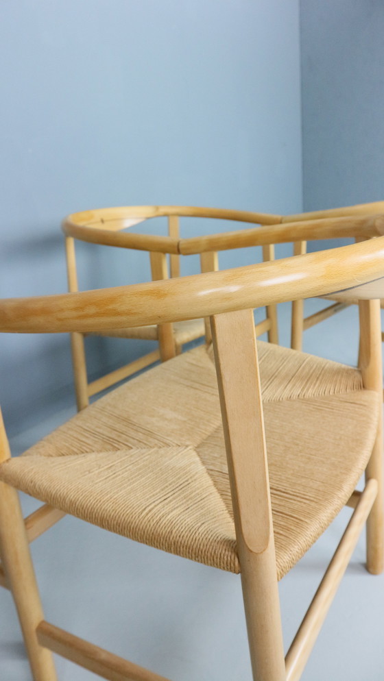 Image 1 of Set of four vintage First Chair PP201 by Hans J Wegner for Pp Furniture, Denmark
