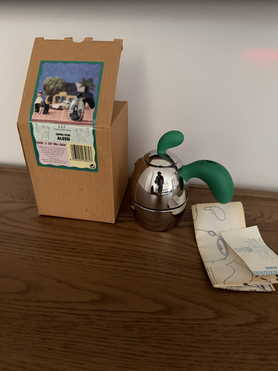 Cafetera Alessi King Kong de 3 tazas, color verde. – Accesorios de cocina, Metal, Plastic (photo 6 of 6)