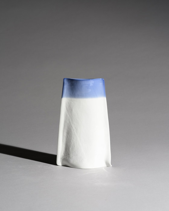 Image 1 of Johan van Loon x Rosenthal Studio-Line Glossy Paper Porcelain Vase Duo Maritime