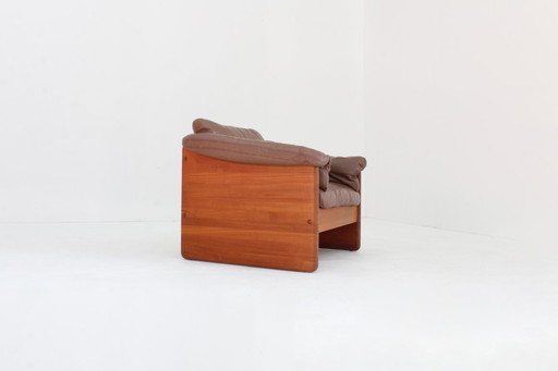 Fauteuil vintage milieu du siècle en teck massif Mikael Laursen années 1960