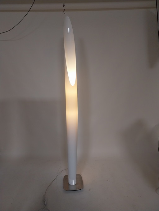 1 x witte Shakti vloerlamp door Marzio Rusconi Clerici 1980's 