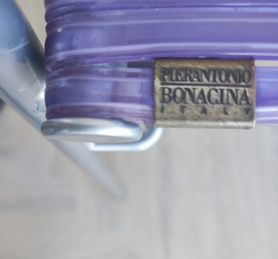 Image 1 of 2x Bonacina Miss B stools - design Tito Agnoli