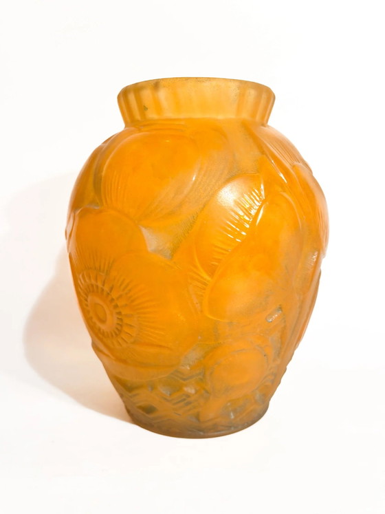French Art Deco Pâte de Verre Vase by Pierre d'Avesn, 1930s – Glass (photo 3 of 6)
