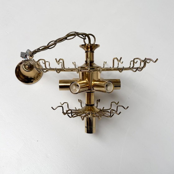 Oostenrijkse Kroonluchter Van Orion, 1970's – Plastic, Metal, Vintage (photo 16 of 17)