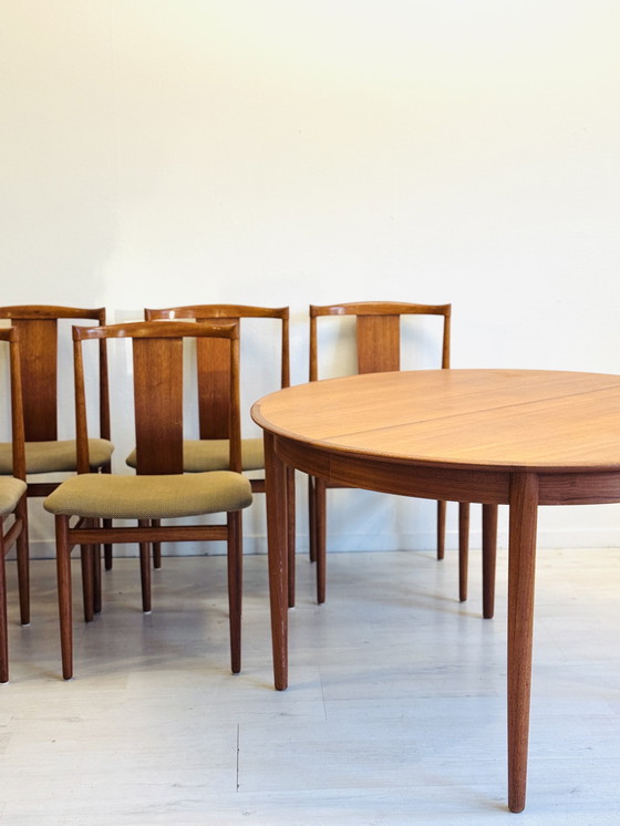 Image 1 of 6 Danish vintage dining chairs – Henning Sørensen for Danex (1960s)