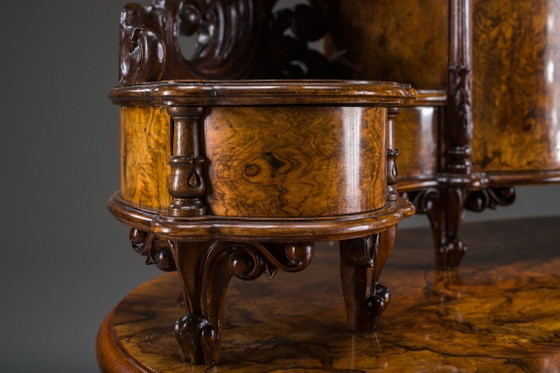 Escritorio Tocador Antiguo Louis Philippe de Nogal, 1860 – Wood (photo 19 of 28)